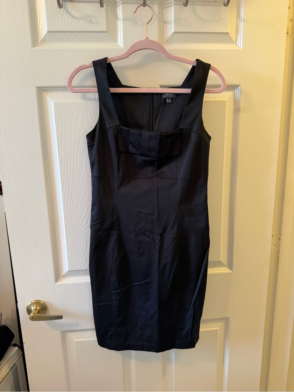 Mexx Black Square-Neck Mini Sheath Dress